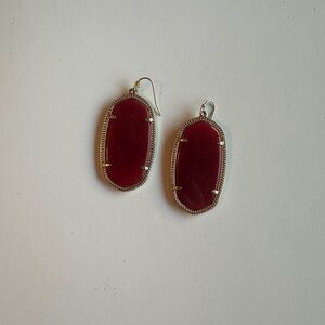 Elegant Red Drop Earrings